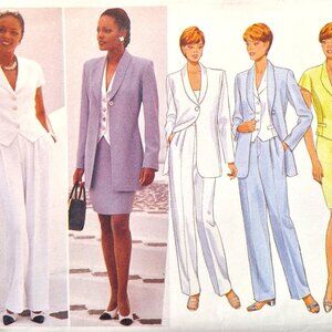 SEWING PATTERN Size 18-22 Lined JACKET TOP SKIRT PANT Butterick 4503 UNCUT